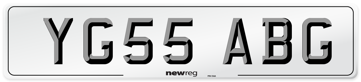 YG55 ABG Number Plate from New Reg